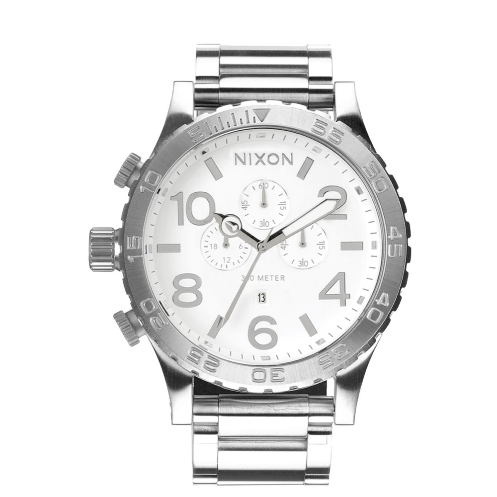 Nixon 51-30 Chrono Men’s watch silver and white